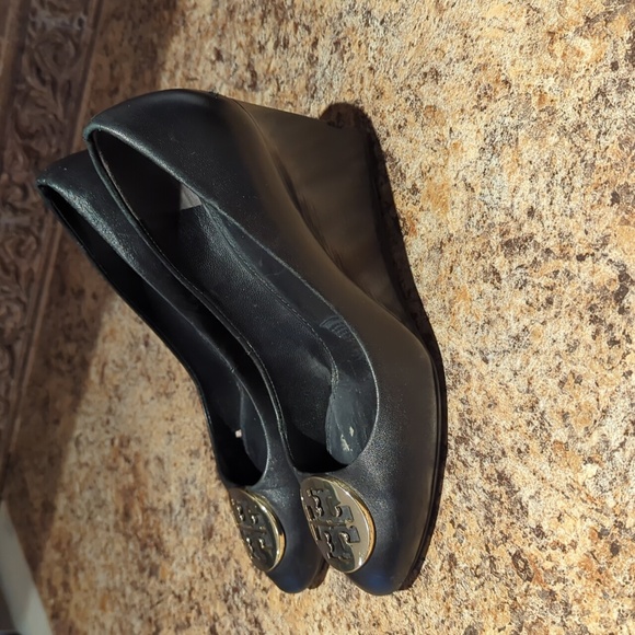 Tory Burch black wedges - Picture 2 of 8